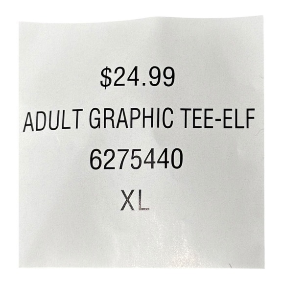 Elf Movie Graphic Tee Smiling's My Favorite Men Women Unisex Green Size XL - Picture 4 of 5